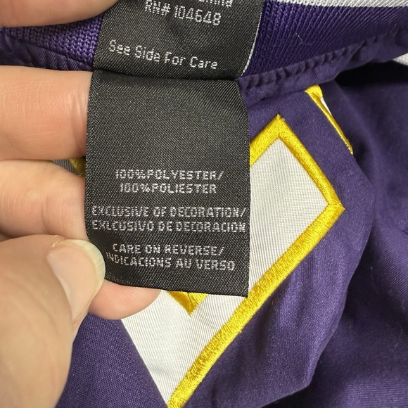 Vintage LSU Tigers Starter Jacket Mens XL Purple Pullover Football Basketball - Picture 6 of 10